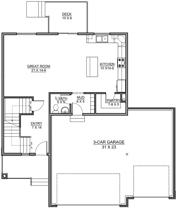 Main Floor Plan: 115-107
