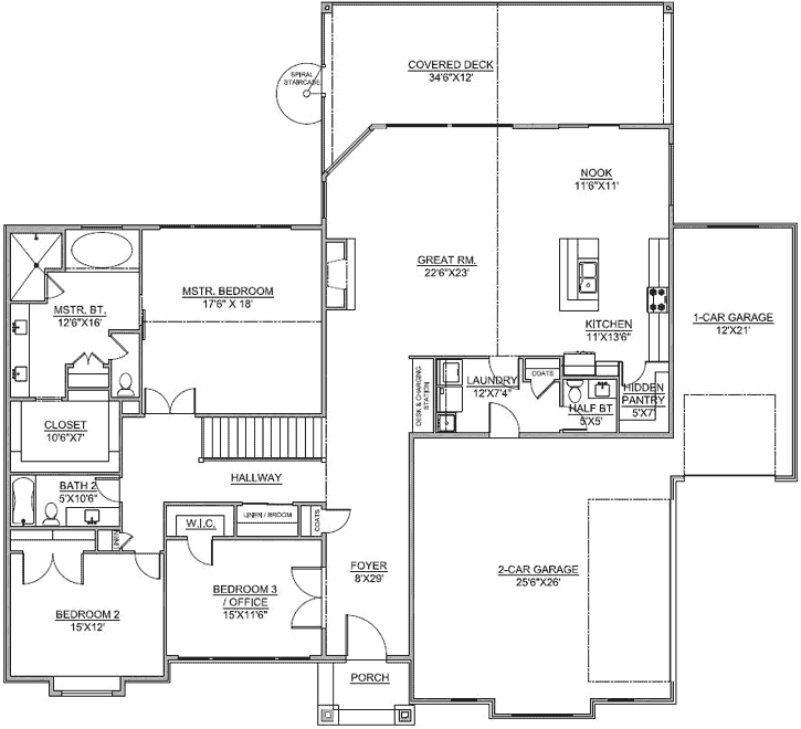 Main Floor Plan: 115-110