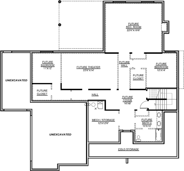 Lower Floor Plan: 115-111