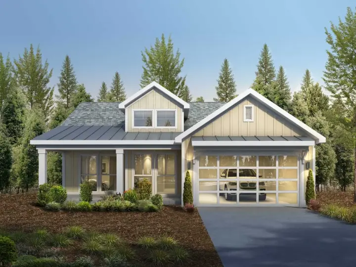 Country house plans 115-116 - front exterior, 1,419 sq ft, 2 bed, 2 bath house plans | Monster House Plans