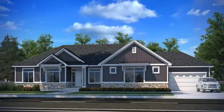 Traditional house plans 115-118 - front exterior, 2,143 sq ft, 3 bed, 2 bath house plans | Monster House Plans