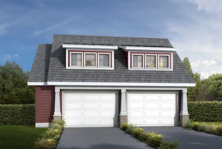 Craftsman house plans 115-120 - front exterior, 971 sq ft, 2 bed, 1 bath house plans | Monster House Plans