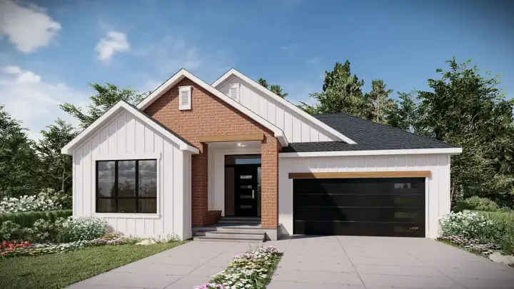 Traditional house plans 115-131 - front exterior, 1,892 sq ft, 3 bed, 2 bath house plans | Monster House Plans