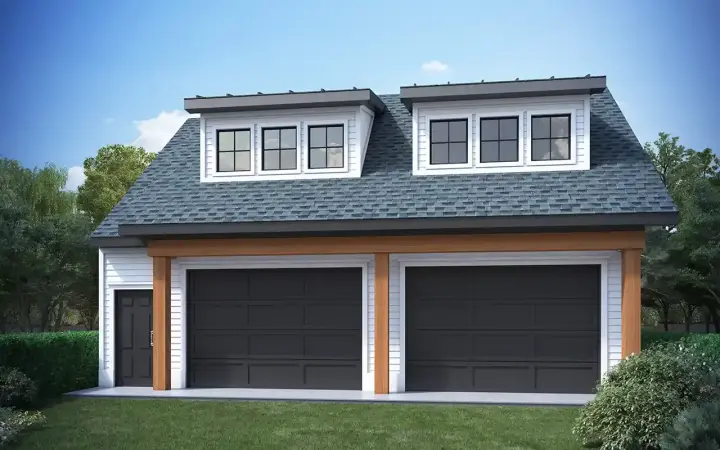 Modern Farmhouse house plans 115-138 - front exterior, 990 sq ft, 2 bed, 1 bath house plans | Monster House Plans