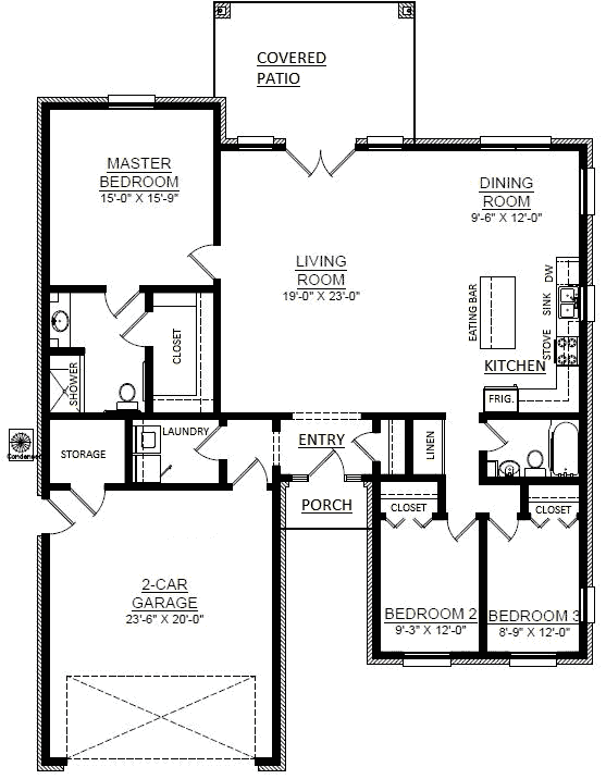 Main Floor Plan: 116-102