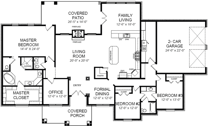 Main Floor Plan: 116-105