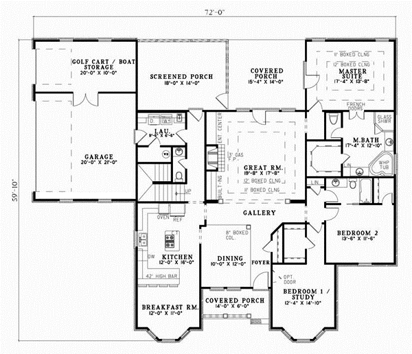 Main Floor Plan: 12-1000
