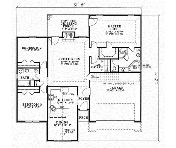 Main Floor Plan: 12-1001