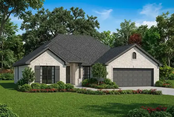 Traditional house plans 12-1006 - front exterior, 1,479 sq ft, 3 bed, 2 bath house plans | Monster House Plans