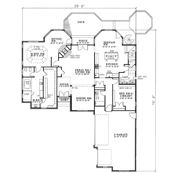 Main Floor Plan: 12-101