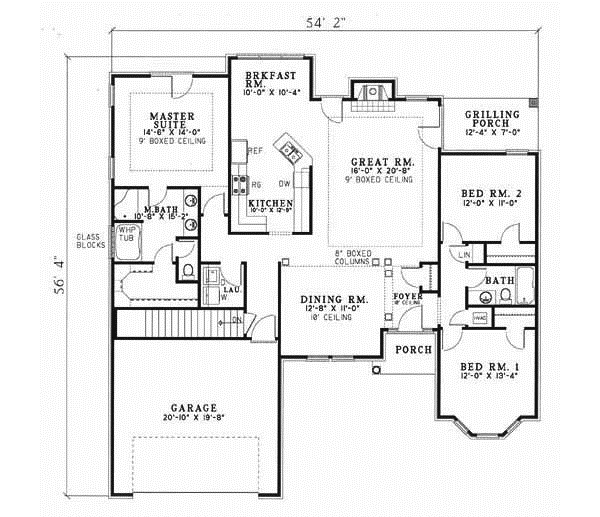 Main Floor Plan: 12-1012