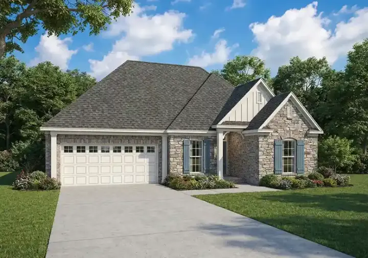 Traditional house plans 12-1019 - front exterior, 1,359 sq ft, 3 bed, 2 bath house plans | Monster House Plans