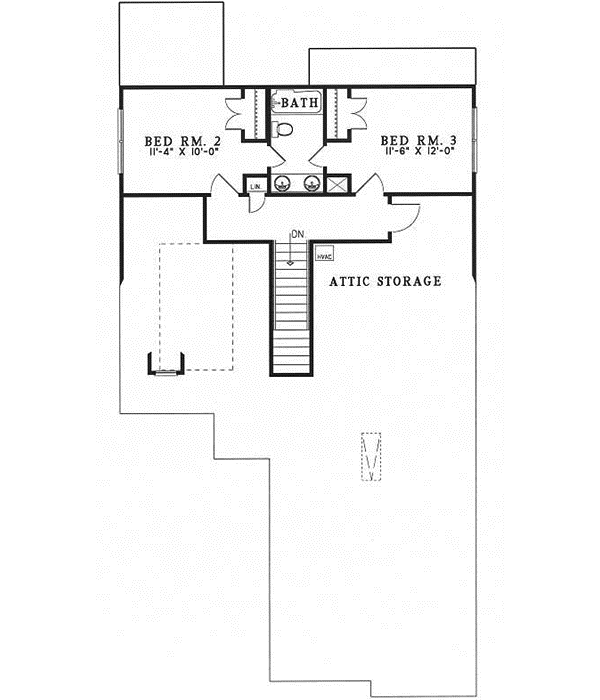 Upper/Second Floor Plan: 12-1025