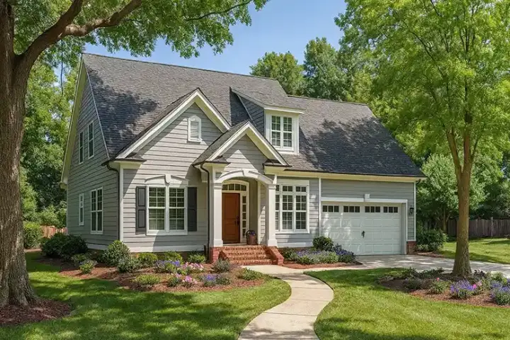 European house plans 12-1028 - front exterior, 1,684 sq ft, 3 bed, 2 bath house plans | Monster House Plans