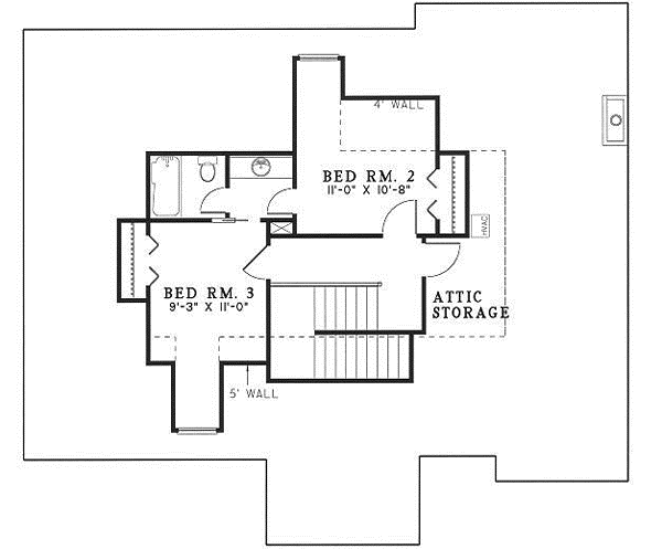 Upper/Second Floor Plan: 12-1035