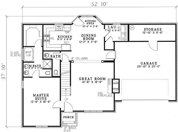 Main Floor Plan: 12-1036