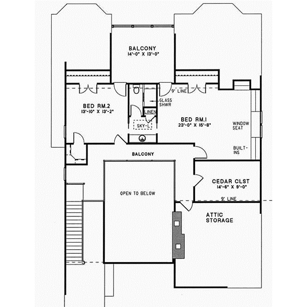 Upper/Second Floor Plan:12-104