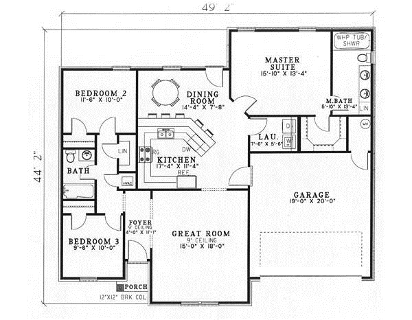 Main Floor Plan: 12-1044