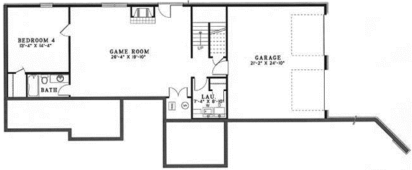 Lower Floor Plan: 12-1045