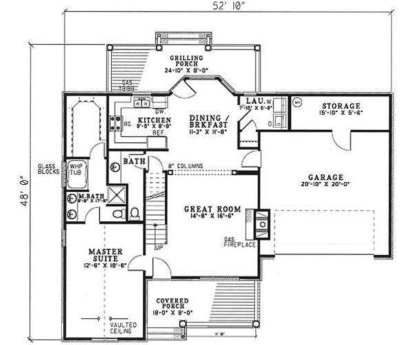 Main Floor Plan: 12-1046