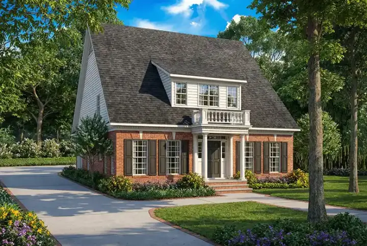 Country house plans 12-105 - front exterior, 2,618 sq ft, 3 bed, 2 bath house plans | Monster House Plans