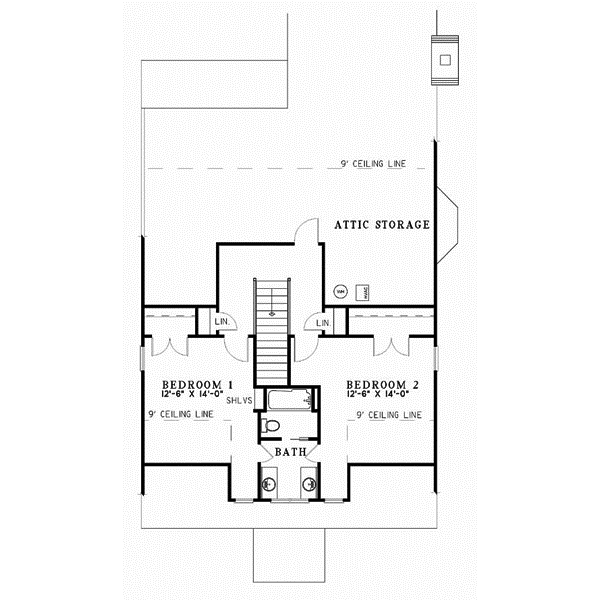 Upper/Second Floor Plan:12-105