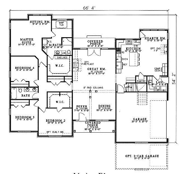 Main Floor Plan: 12-1058