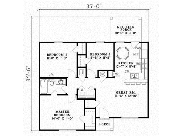 Main Floor Plan: 12-106