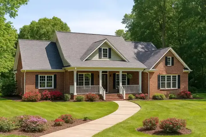 Southern house plans 12-1064 - front exterior, 2,261 sq ft, 4 bed, 2 bath house plans | Monster House Plans