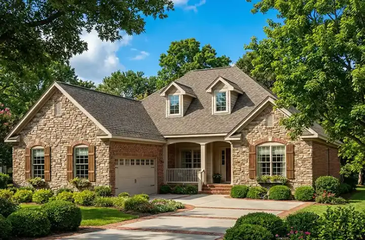 Traditional house plans 12-1065 - front exterior, 1,965 sq ft, 4 bed, 2 bath house plans | Monster House Plans