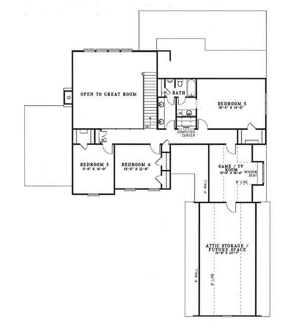 Upper/Second Floor Plan: 12-1067