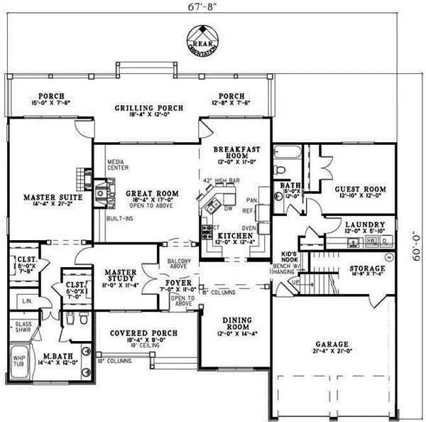 Main Floor Plan: 12-1076