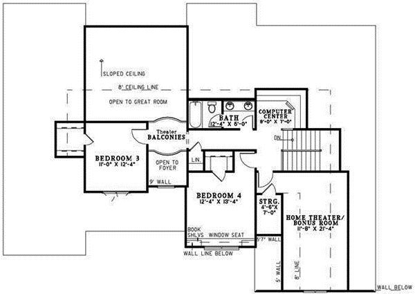 Upper/Second Floor Plan: 12-1076