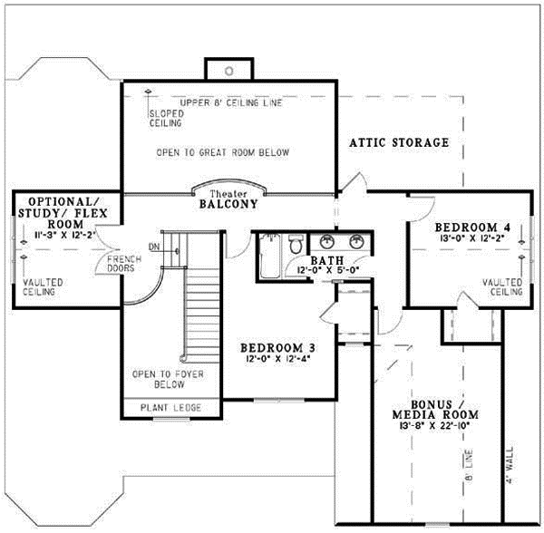 Upper/Second Floor Plan:12-1077