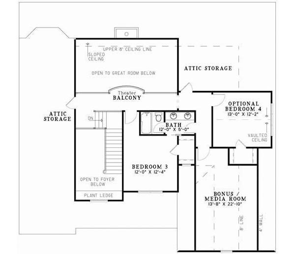 Upper/Second Floor Plan:12-1079