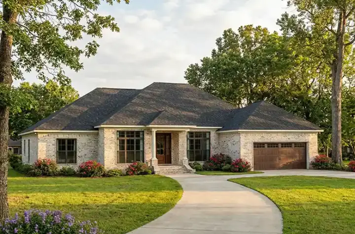 Traditional house plans 12-108 - front exterior, 2,216 sq ft, 3 bed, 2 bath house plans | Monster House Plans