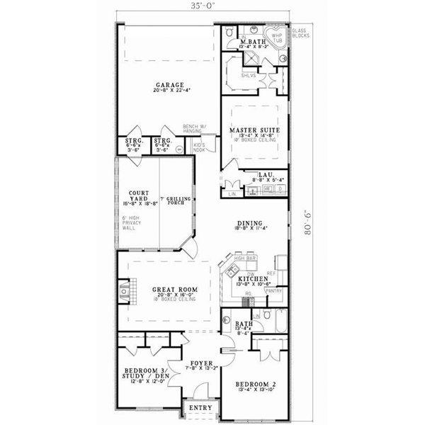 Main Floor Plan: 12-1080