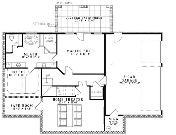 Lower Floor Plan: 12-1082