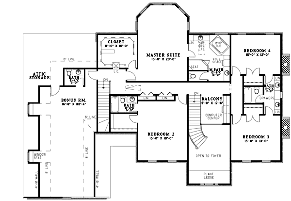 Upper/Second Floor Plan: 12-1085