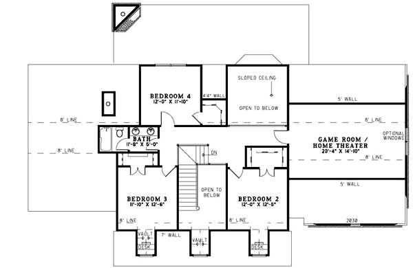 Upper/Second Floor Plan: 12-1086