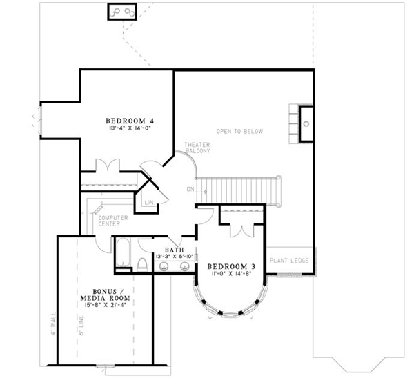 Upper/Second Floor Plan: 12-1088