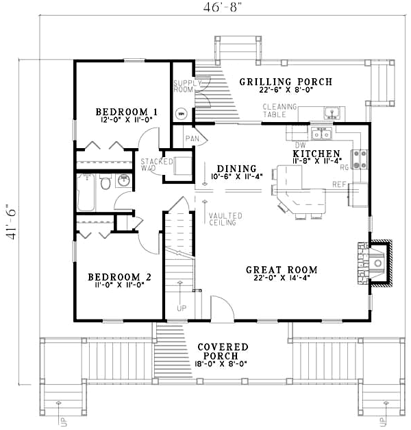 Main Floor Plan: 12-1091