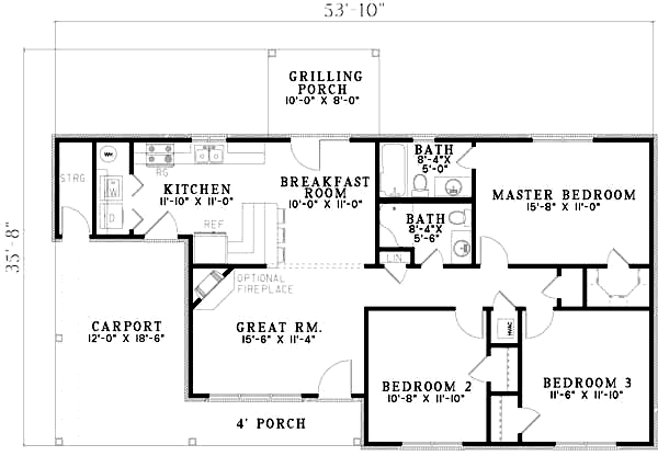 Main Floor Plan: 12-1096