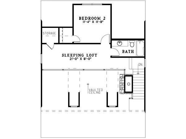 Upper/Second Floor Plan: 12-1099