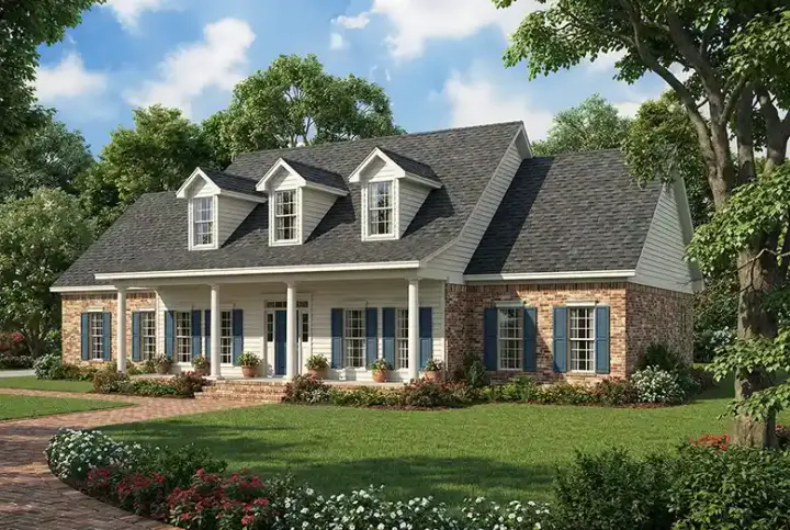 Southern house plans 12-110 - front exterior, 2,698 sq ft, 5 bed, 3 bath house plans | Monster House Plans