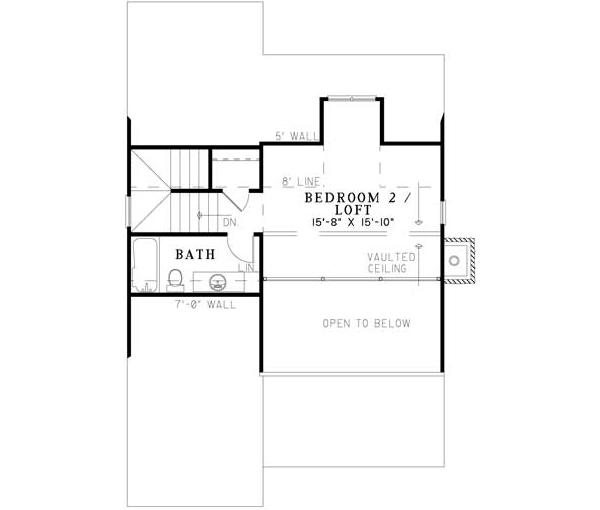 Upper/Second Floor Plan: 12-1100
