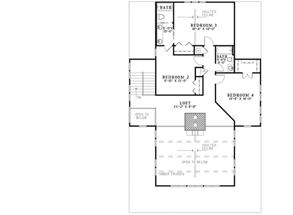 Upper/Second Floor Plan: 12-1104
