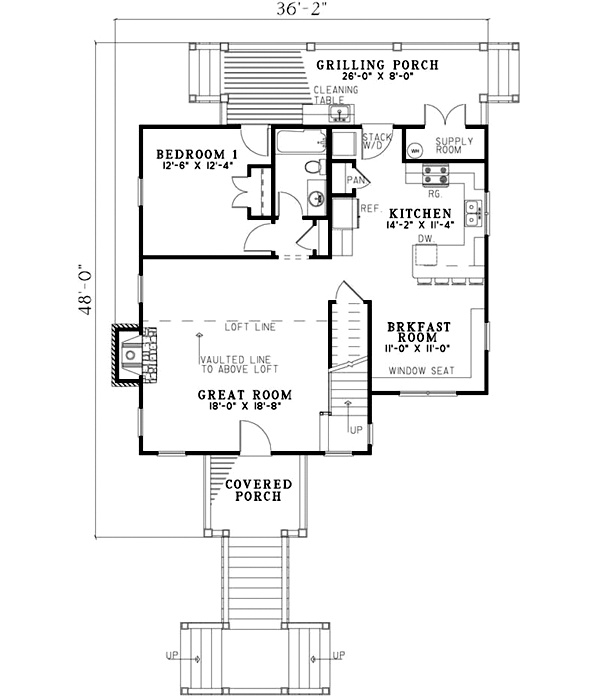 Main Floor Plan: 12-1105