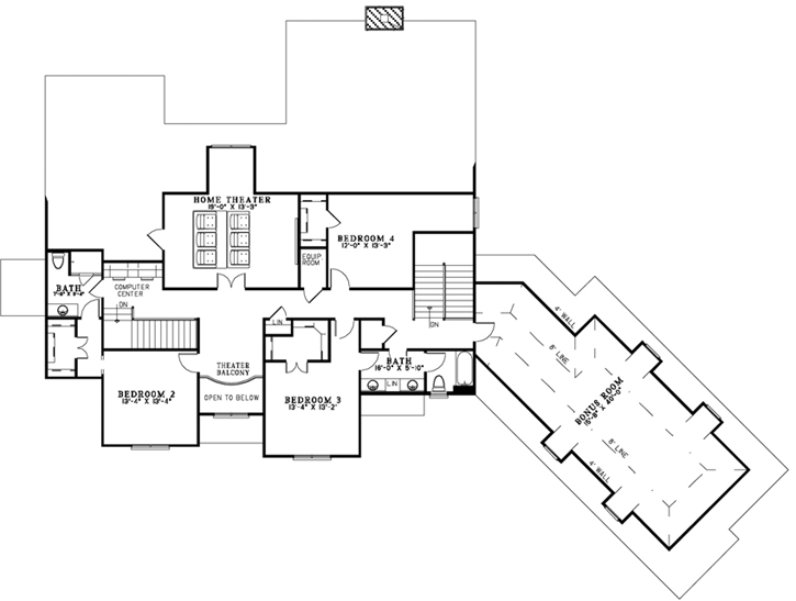 Upper/Second Floor Plan: 12-1116