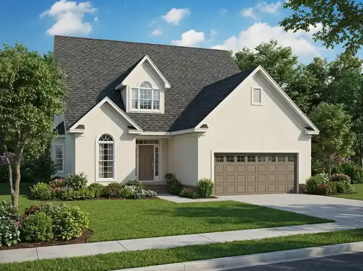 Mediterranean house plans 12-115 - front exterior, 2,287 sq ft, 3 bed, 2 bath house plans | Monster House Plans